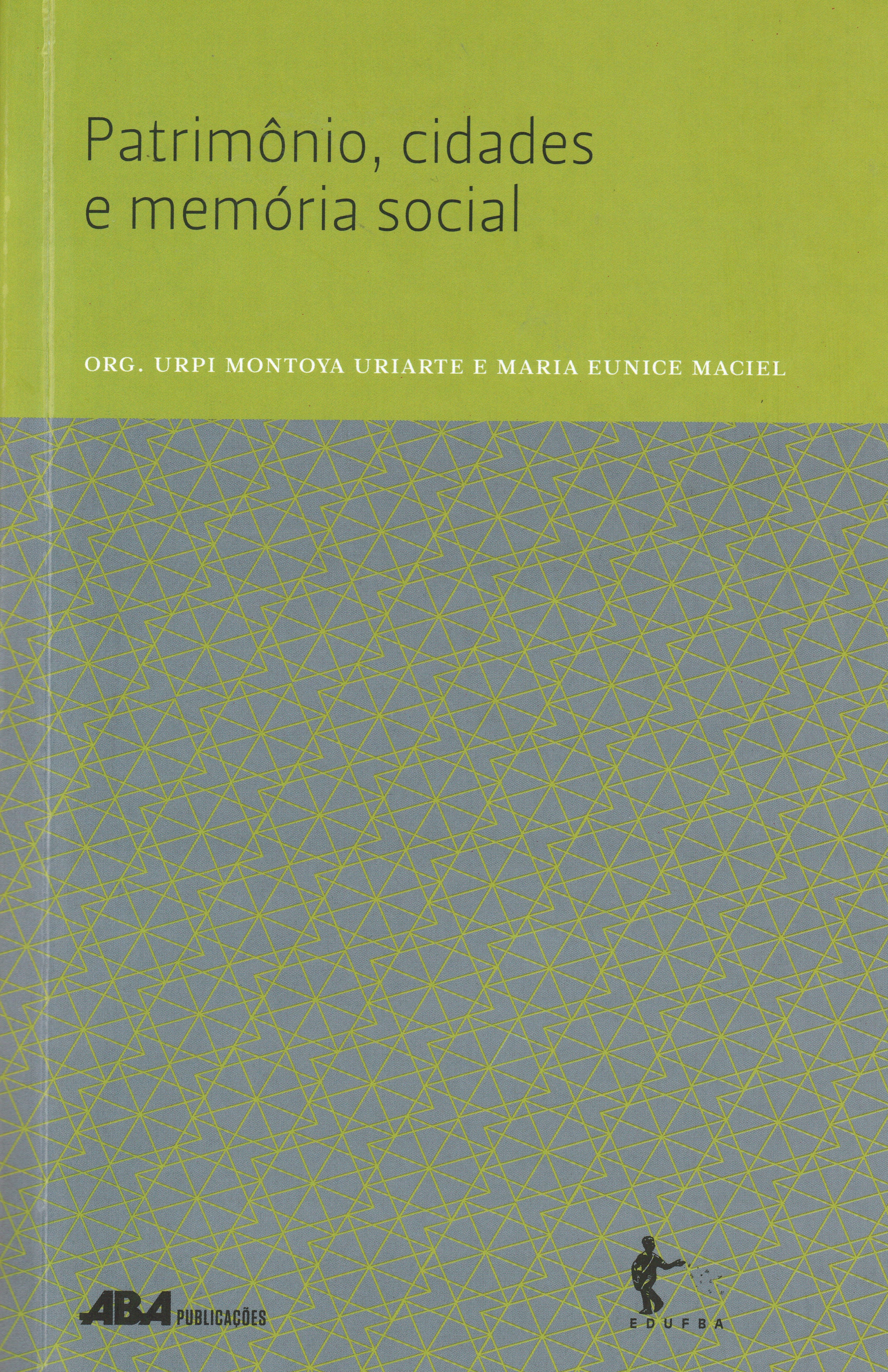 Capa do livro Patrimônio, cidades e memória social