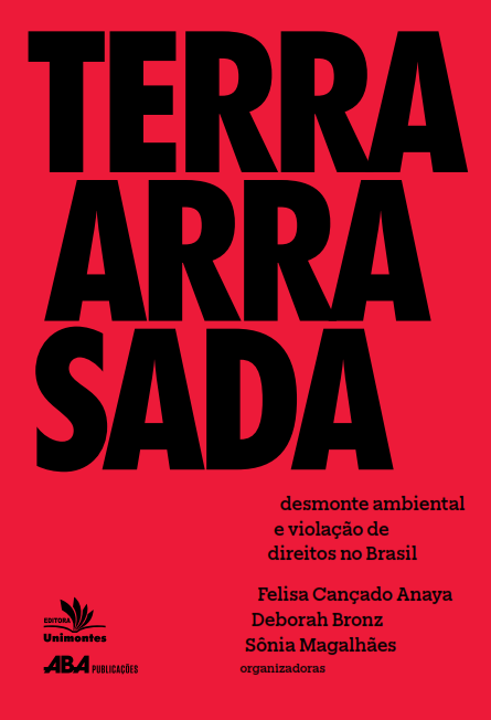 Capa do livro Terra arrasada: desmonte ambiental e violação de direitos no Brasil