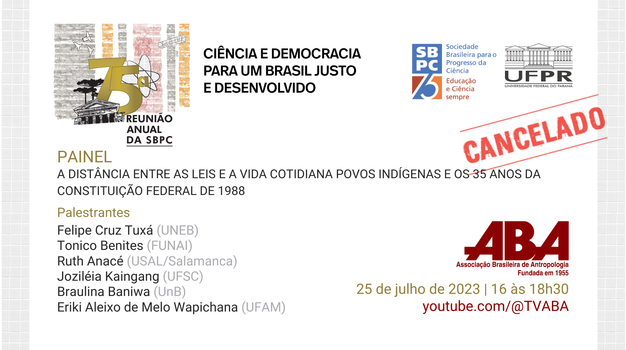 Capa do evento