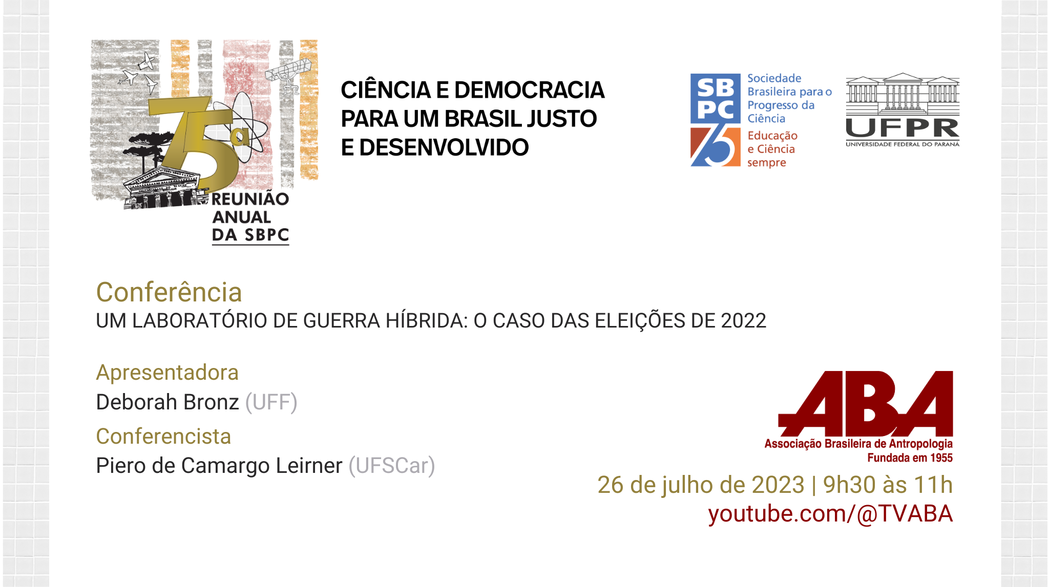 Capa do evento