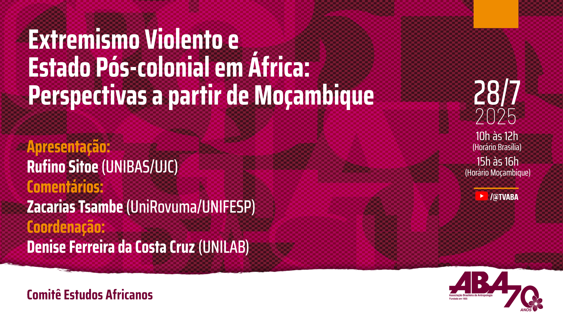Capa do evento