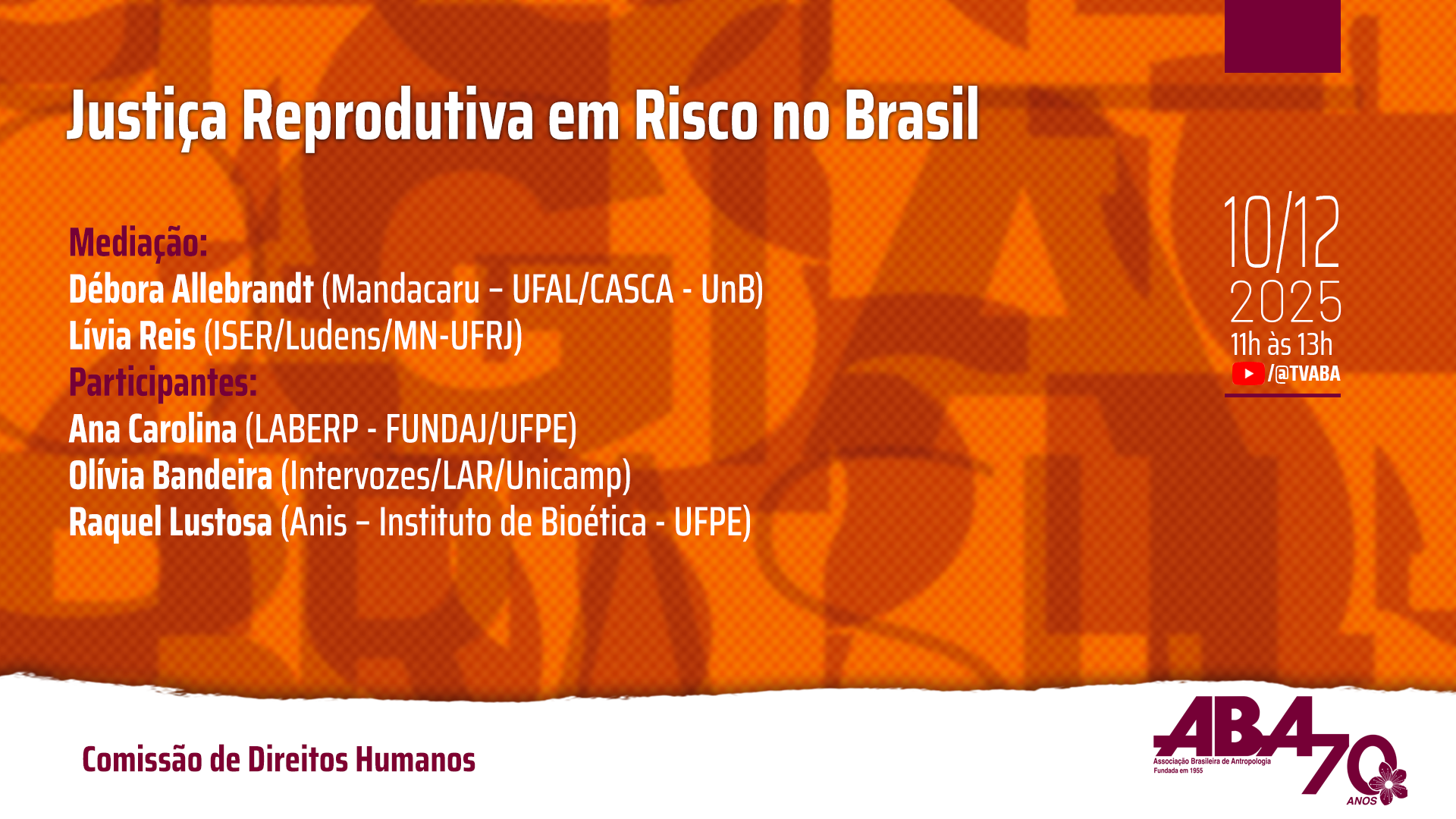 Capa do evento