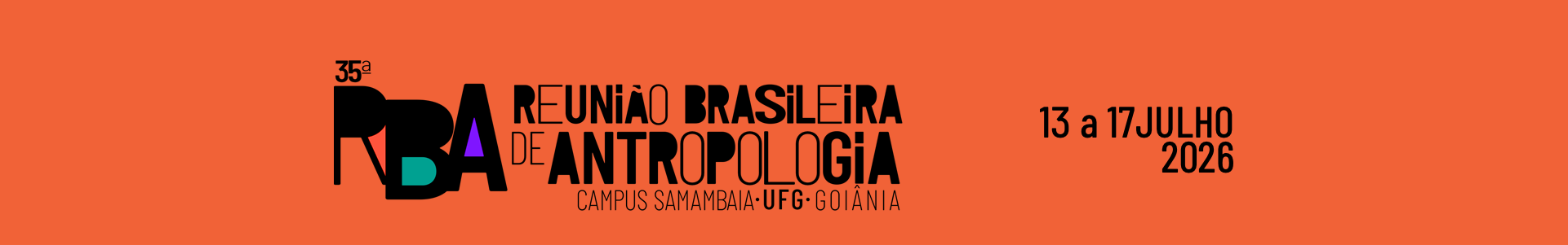 35ª Reunião Brasileira de Antropologia — Campus Samambaia, UFG, Goiânia — 13 a 17 julho 2026