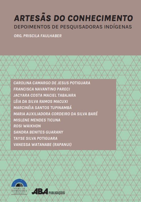 Capa do livro Artesãs do conhecimento depoimentos de pesquisadoras indígenas