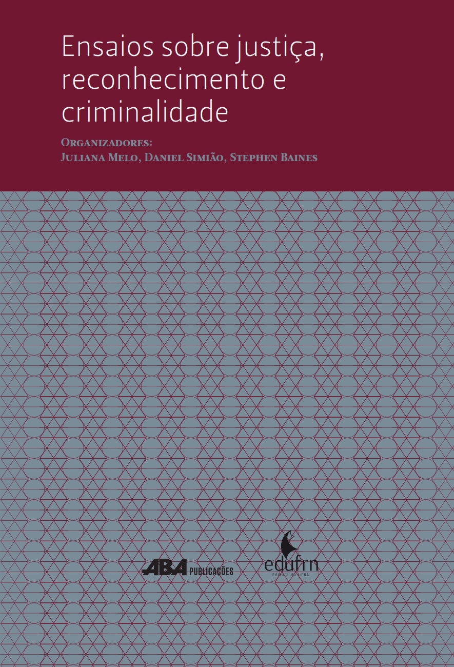 Capa do livro Ensaios sobre justiça, reconhecimento e criminalidade